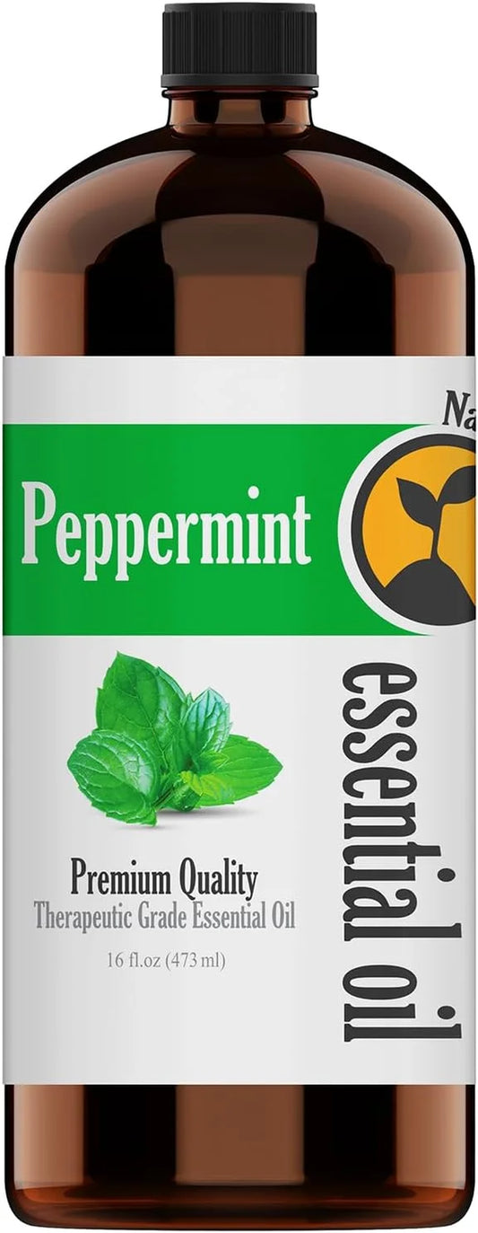 - Peppermint Essential Oil (Bulk 16Oz) Therapeutic Grade for Aromatherapy, Diffuser, Soap Making, Candles